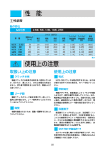 3. MZS 系列 乾式 定位置 嚙合式 電磁離合器 Ogura Clutch 性能表