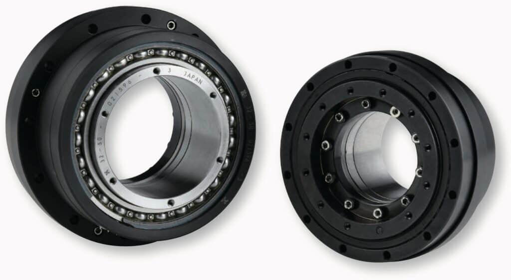 志城實業 2026 台北自動化展：Harmonic Drive 展出機種規格與適用場合，圖 7：FBS 2UH 採大中空孔、小外徑構造，適合纜線穿過旋轉軸心的機構